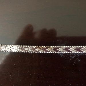 7 1/2 INCH RICCIO STERLING SILVER BRACELET